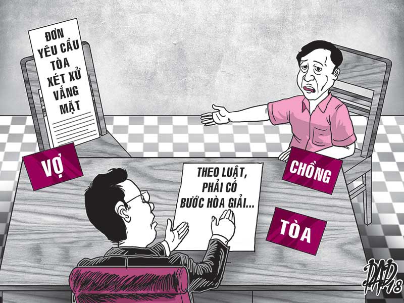 Thủ tục ly hôn vắng mặt