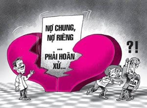 Xác định nghĩa vụ trả nợ khi ly hôn