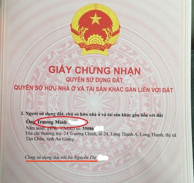 Quy định về đứng tên và sang tên Sổ đỏ đất đồng sở hữu